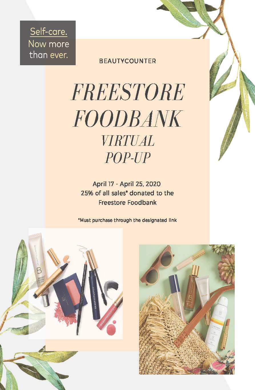 BEAUTYCOUNTER Freestore Foodbank Virtual Pop-up